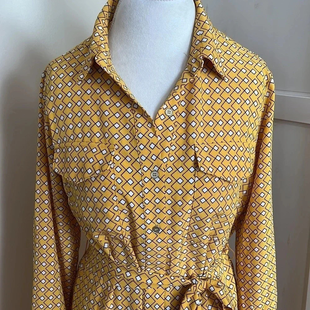 NY Collection Shirtdress - Picture 2 of 10